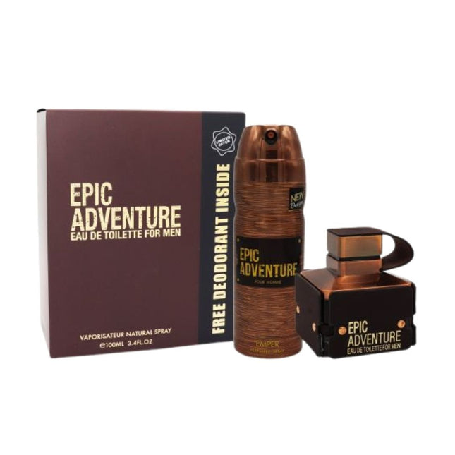 EMPER ADVENTURE MODEL 3.4 EDT MEN + 3.4 BODY SPRAY 100 ML
