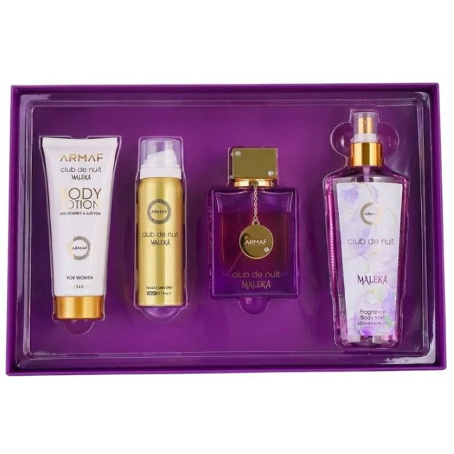 ARMAF CDN CLUB DE NUIT MALEKA 3.4 EDP+1.7 BODY SPR/ 3.4BL/8.4 BODY MIS WOMEN 100 ML