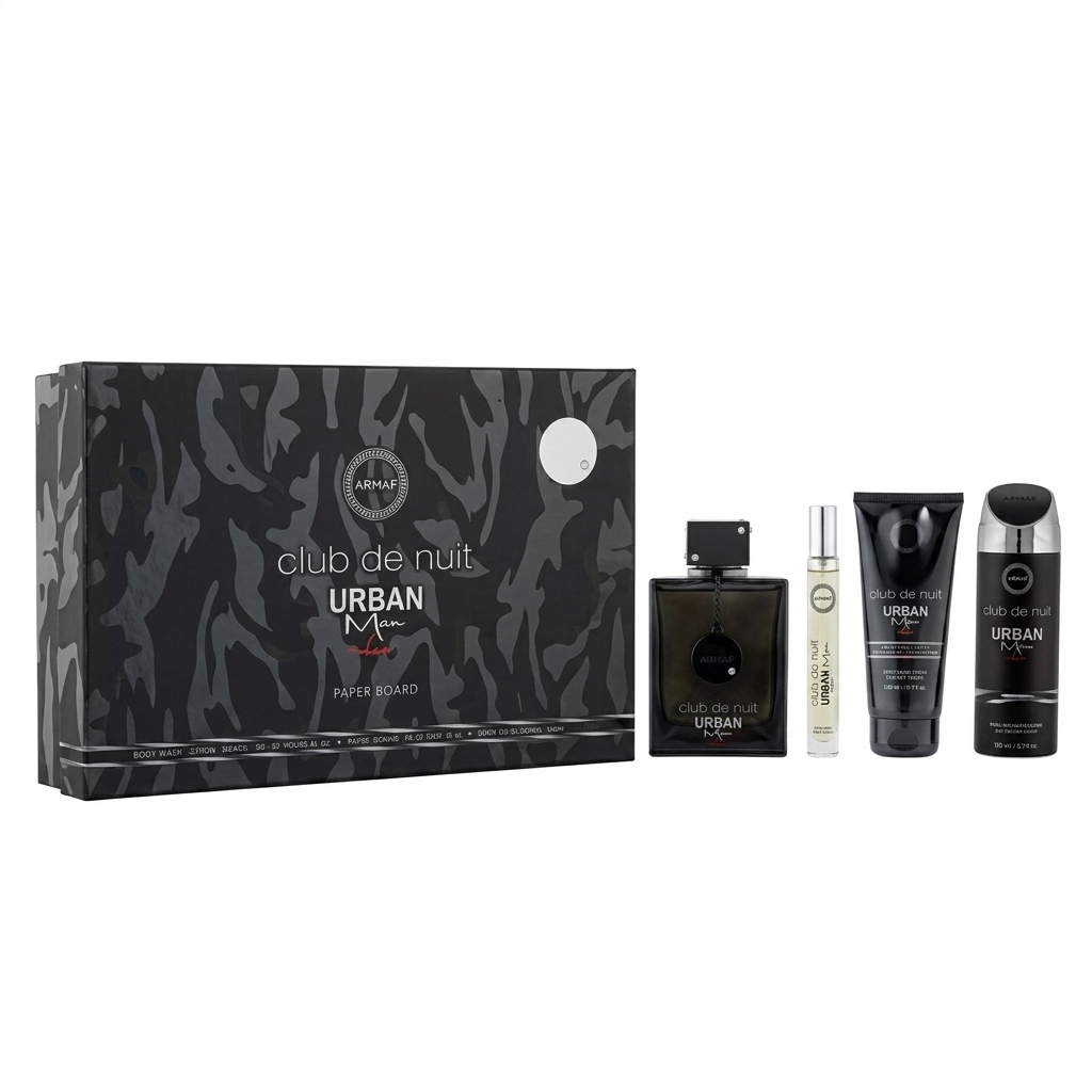 ARMAF LUX CDN CLUB DE NUIT URBAN MAN ELIXIR 3.4 EDP/10ML TRAVEL SPR/3.4 SG/6.8 BODY SPRAY MEN