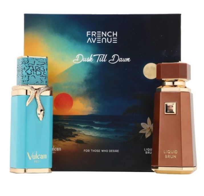 FRENCH AVENUE VULCAN FEU 3.4 EDP UNISEX + LIQUID BRUN 3.4 EDP 100 ML
