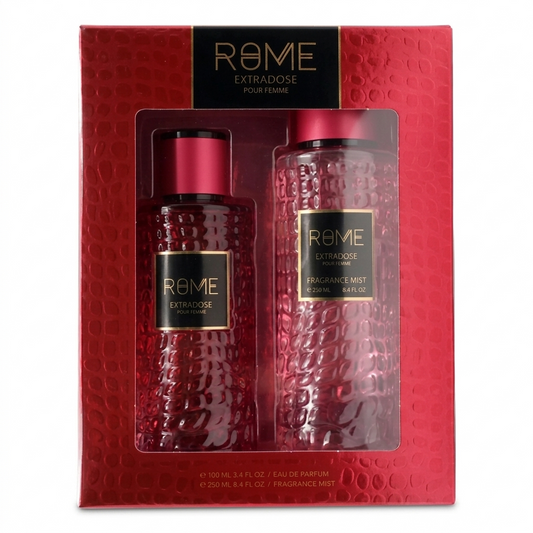 BHARARA ROME EXTRADOSE FEMME 2 PC GIFT SET 3.4 2 PCS EDP + 8.0 BM