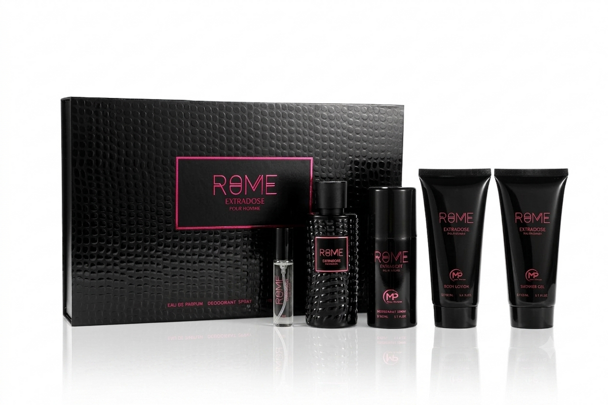 BHARARA ROME EXTRADOSE POUR HOMME SET 5 PCS EDP 5.0 OZ 5 OZ
