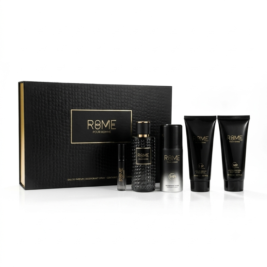 BHARARA ROME POUR HOMME SET 5 PCS EDP 5.0 OZ 5 OZ